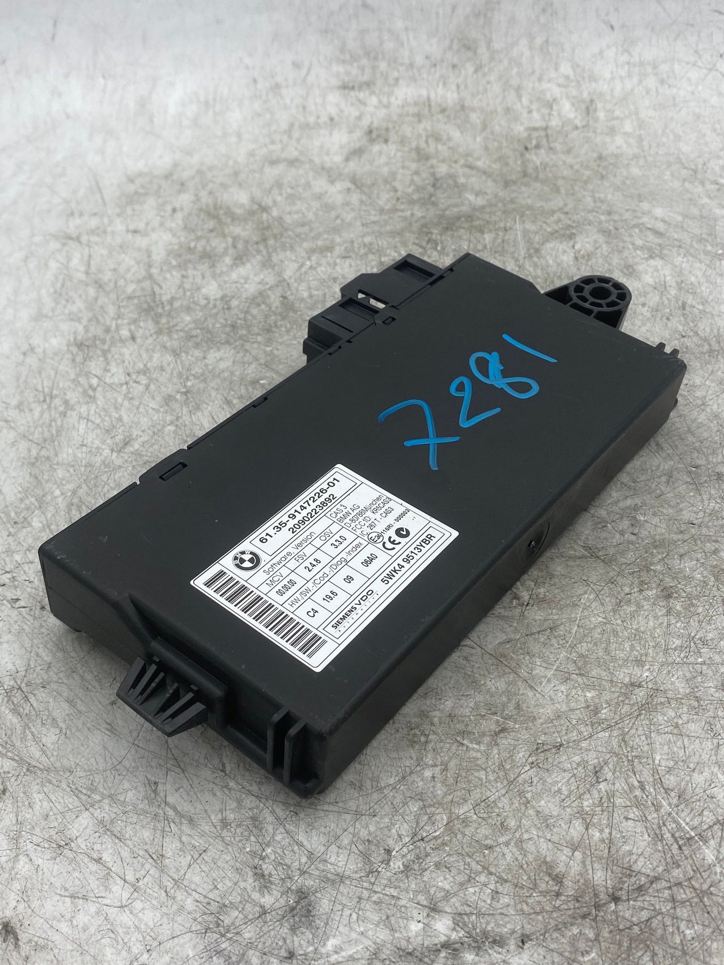 BMW 1 3 5 SERIES CAS 3 MODULE 9147226