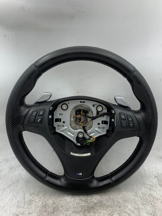 BMW 1 3 SERIES M-SPORT LEATHER STEERING WHEEL W/ PADDLE SHIFT