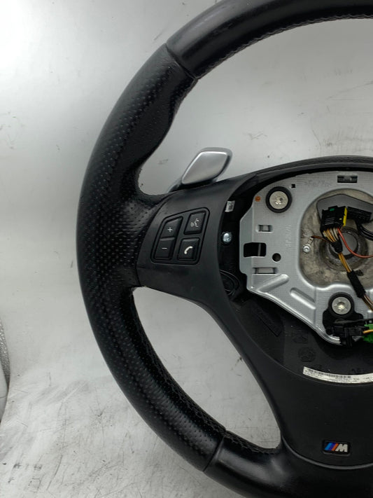 BMW 1 3 SERIES M-SPORT LEATHER STEERING WHEEL W/ PADDLE SHIFT