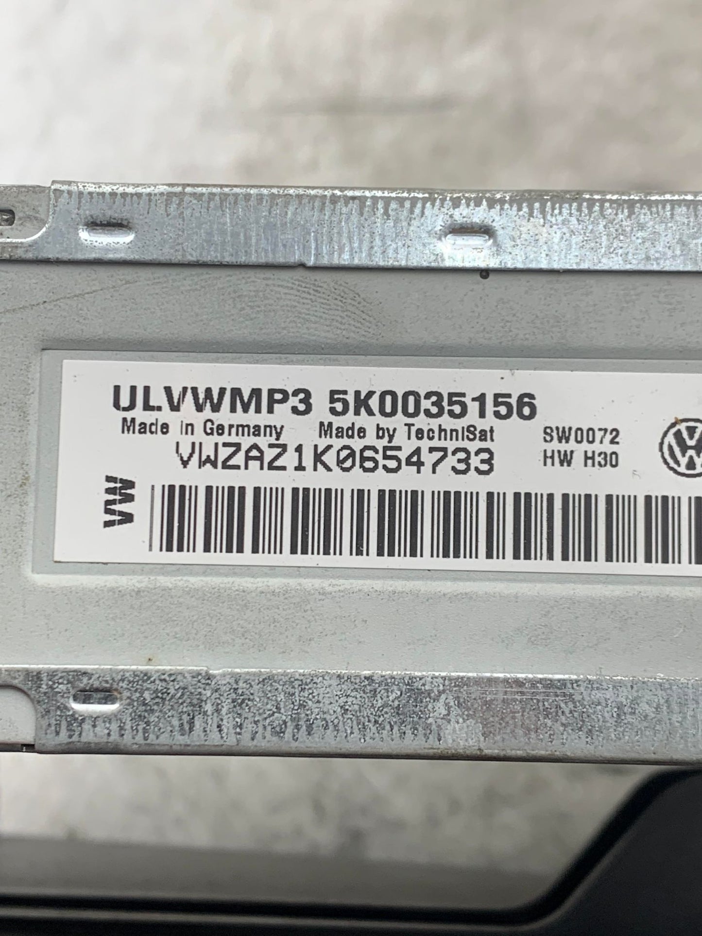 VW CADDY GOLF MK6 STEREO CD PLAYER 5K0035156