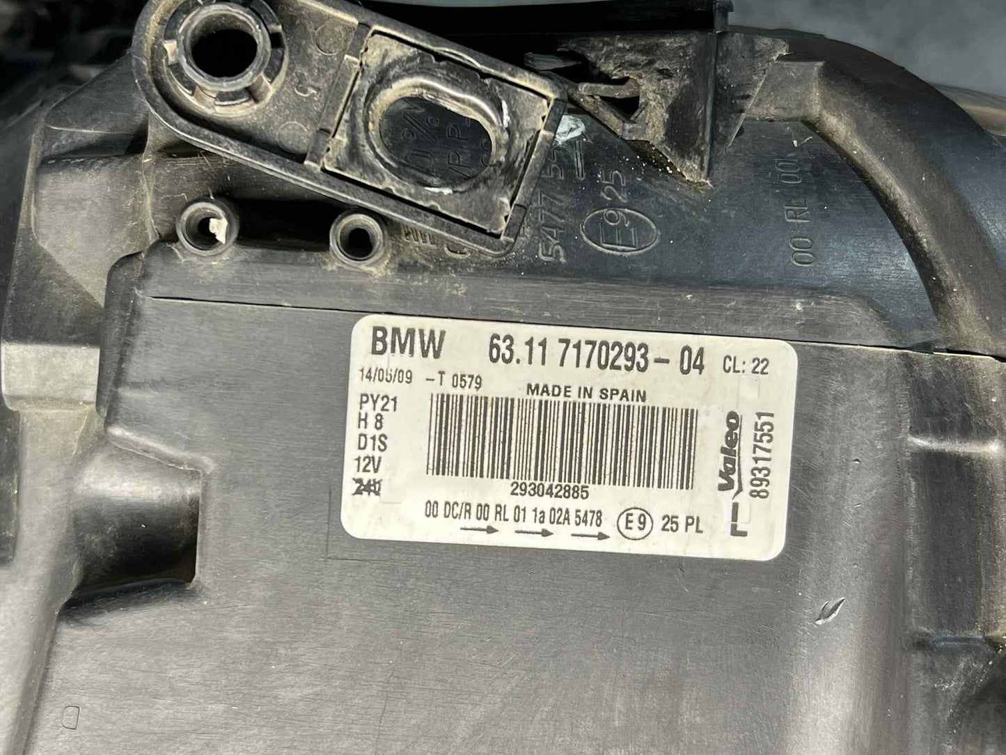 BMW 1 SERIES E82 E87 E88 LHS LEFT XENON HEADLIGHT 7170293