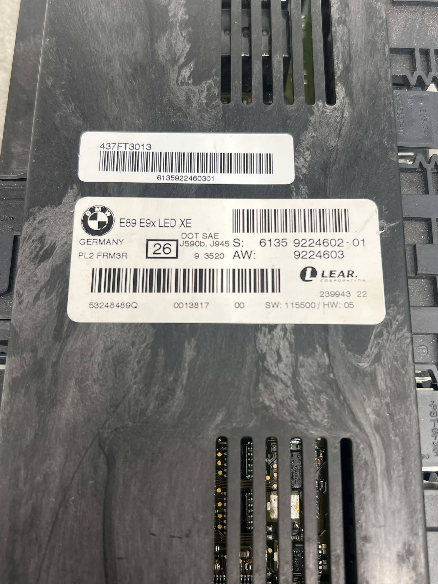 BMW 1 3 SERIES E82 E88 E90 E92 E93 PL2 FRM 3 LED FOOTWELL CONTROL MODULE 61359224602