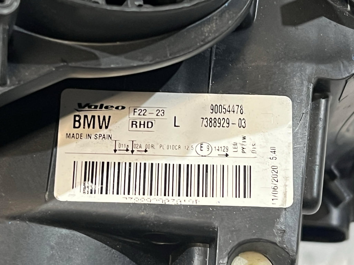 BMW 2 SERIES F22 F23 F87 M2 LHS LEFT BI XENON HEADLIGHT 63117388929