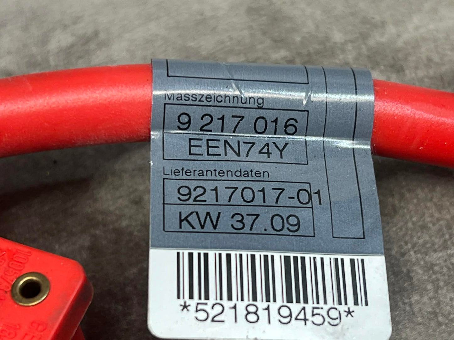 BMW 1 SERIES E87 POSITIVE BATTERY CABLE 9217017