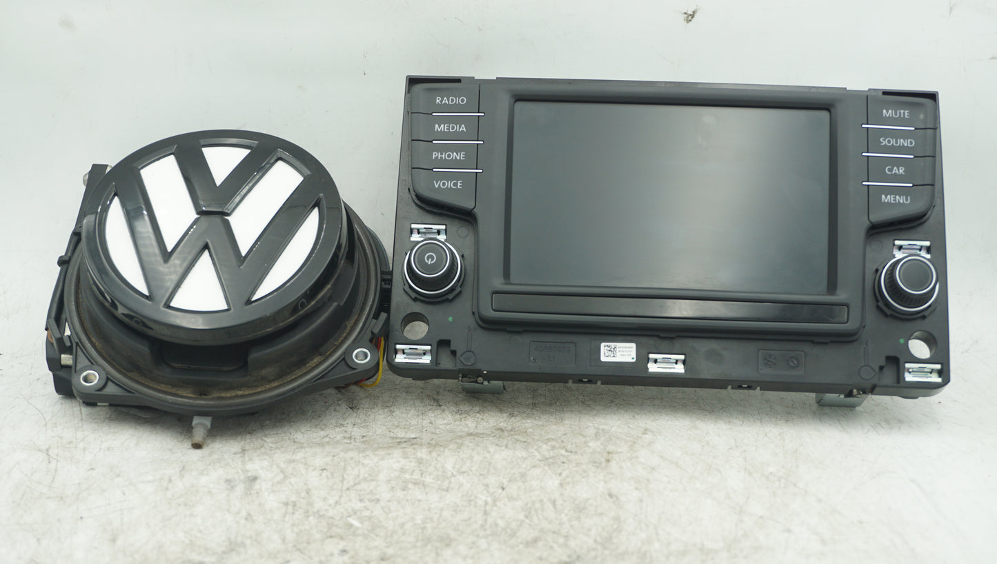 VW GOLF MK7 MULTIMEDIA DISPLAY SCREEN AND REVERSE CAMERA 3G0919605B 5G0827469F