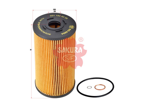 Sakura EO-2604 Oil Filter Element — Mercedes-Benz/Claas/Liebherr Trucks