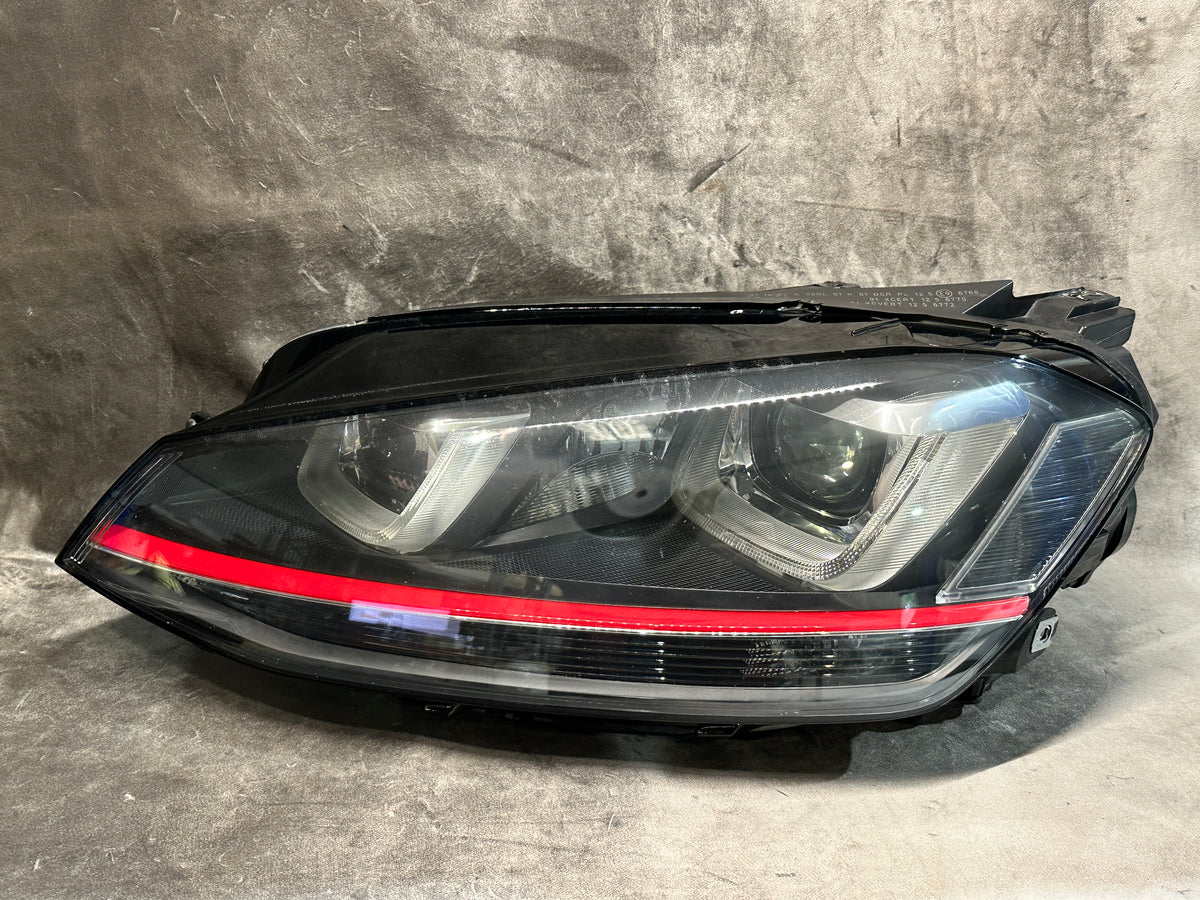 VW GOLF MK7 GTI GTD 2013 TO 2017 LEFT BI-XENON HEADLIGHT WITH LED DRL 5G2941751A VALEO