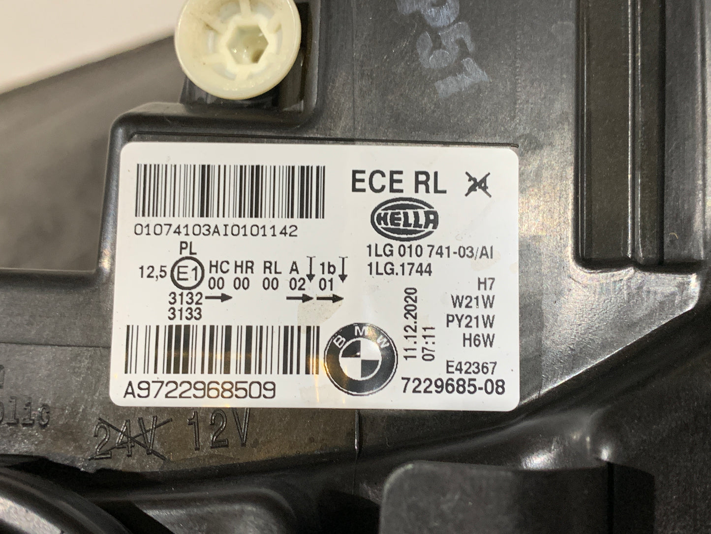 BMW 1 SERIES F20 LHS LEFT HALOGEN HEADLIGHT 63117229685