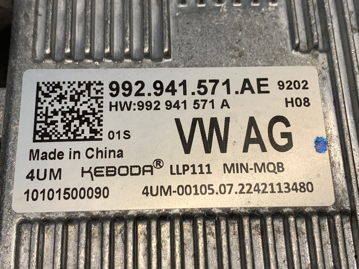 VW AUDI SKODA LED HEADLIGHT BALLAST 992941571AE
