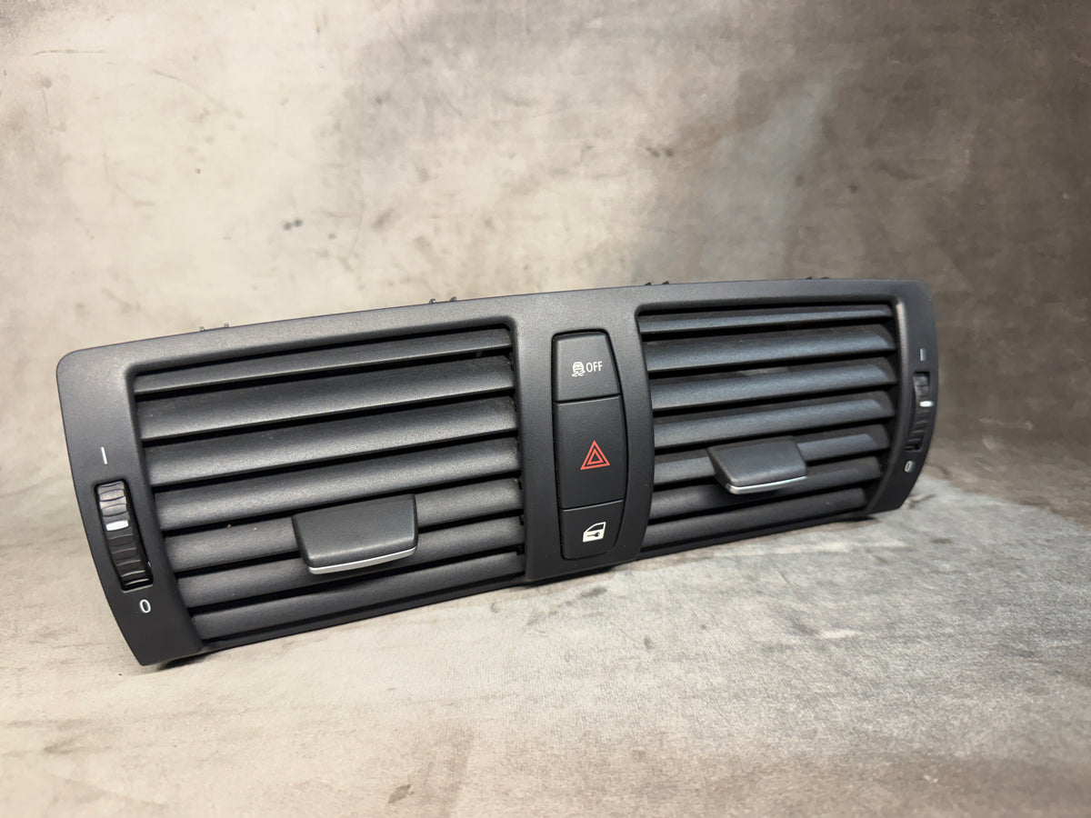 BMW 1 SERIES E81 E82 E87 E88 CENTRE DASHBOARD AIR VENT WITH HAZARD LOCK SWITCH 64227059189