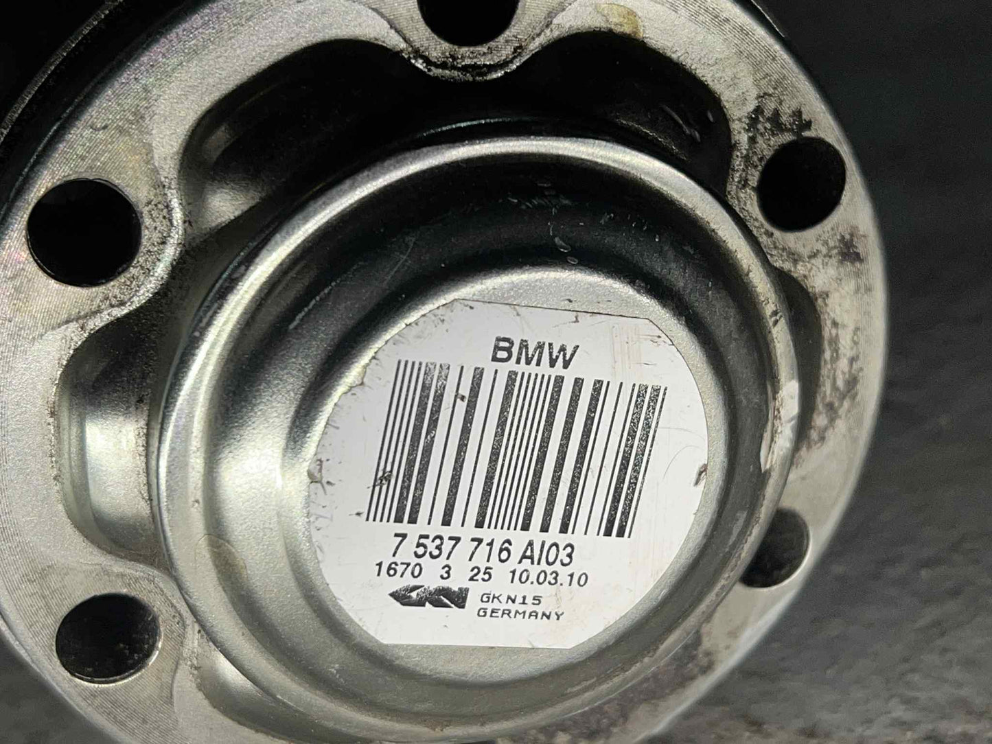 BMW 1 3 SERIES REAR RIGHT DRIVE SHAFT 7537716