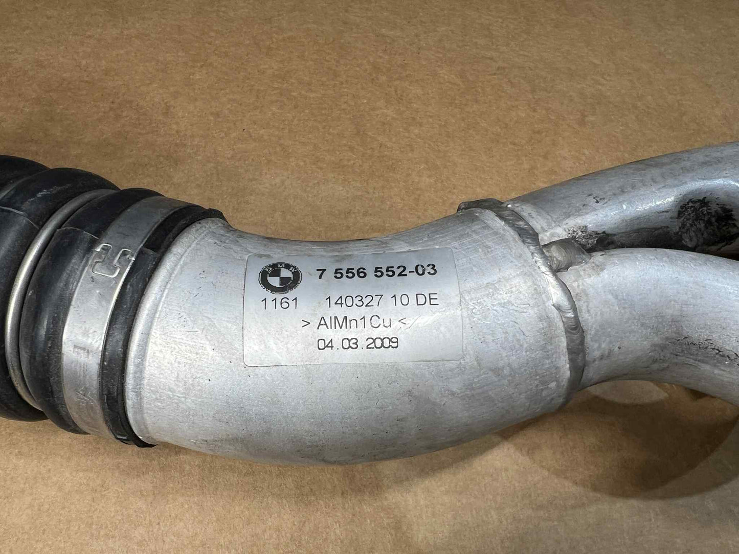 BMW 1 3 SERIES N54 TURBO CHARGE AIR PIPE 7556552