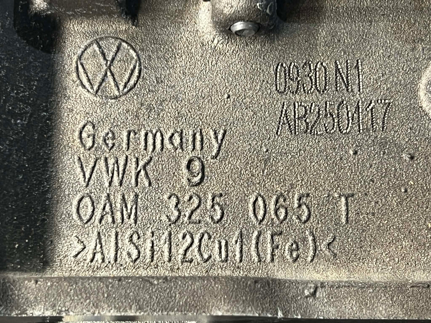 VOLKSWAGEN AUDI DQ200 0AM MECHATRONIC UNIT 0AM325065T