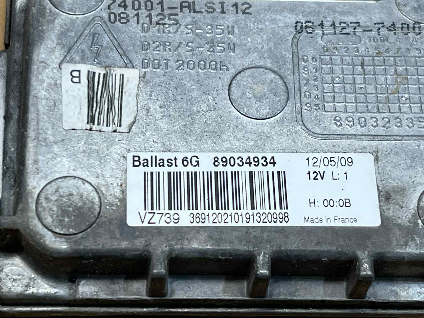 BMW 1 3 5 X SERIES XENON HEADLIGHT BALLAST CONTROL MODULE 89034934