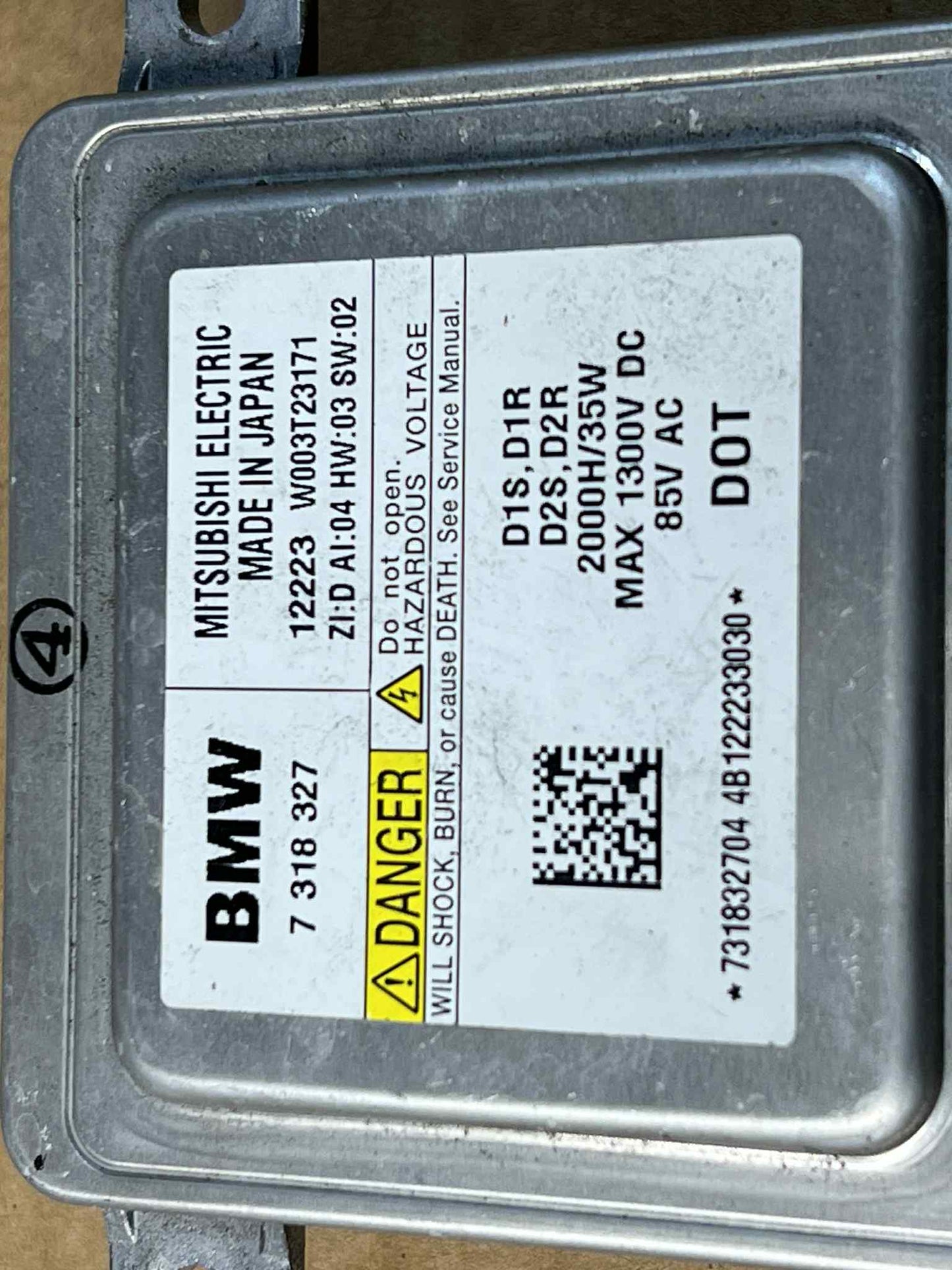 BMW 1 2 3 5 X F SERIES XENON HEADLIGHT BALLAST MODULE 7318327