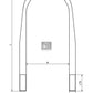 Mercedes-Benz Leaf Spring U-Bolt, M24 x 3 (OEM 395 351 0425) — view 2