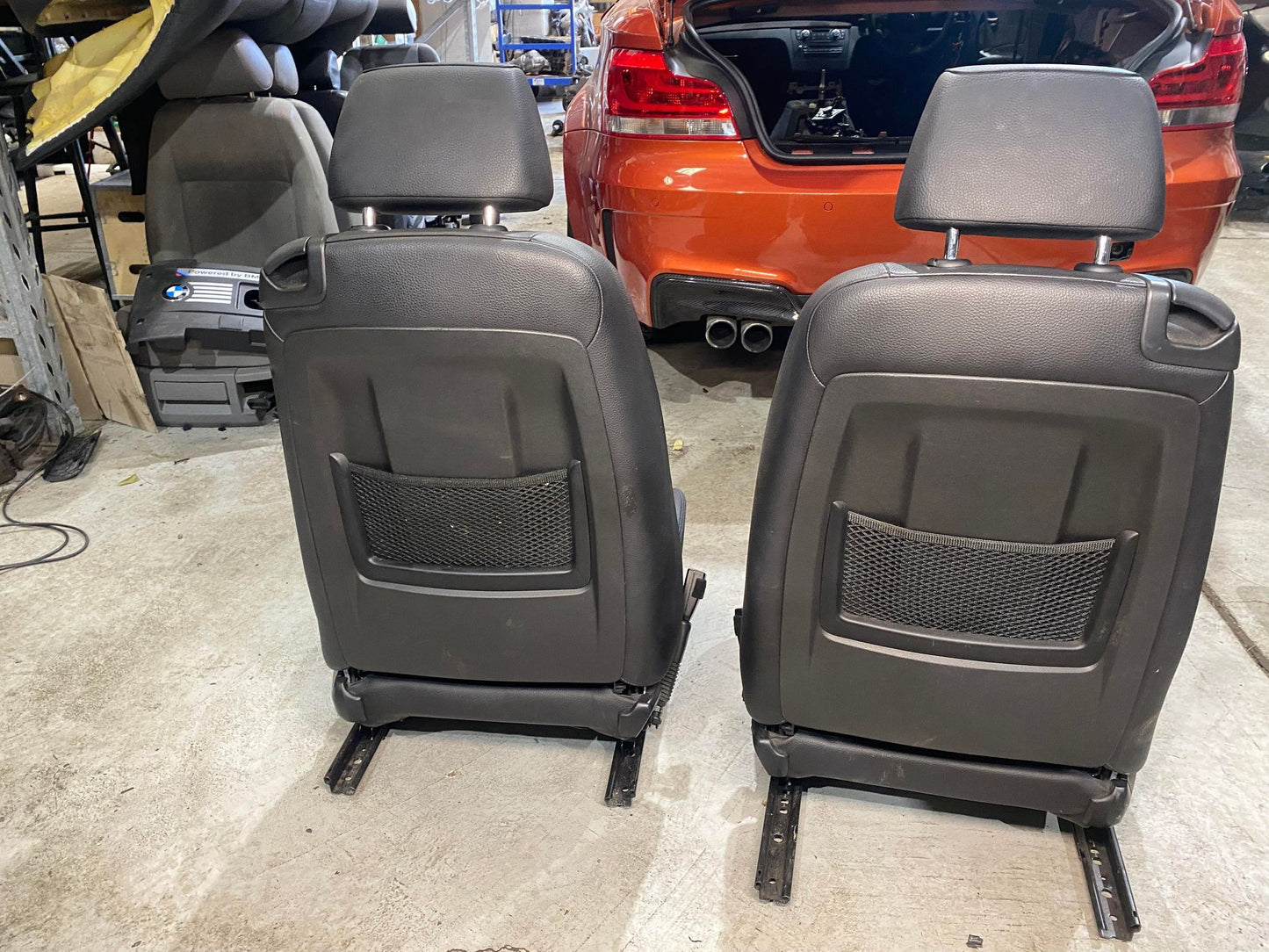 BMW 1 SERIES E82 E88 M-SPORT FRONT SEAT SET INDIVIDUAL BLUE