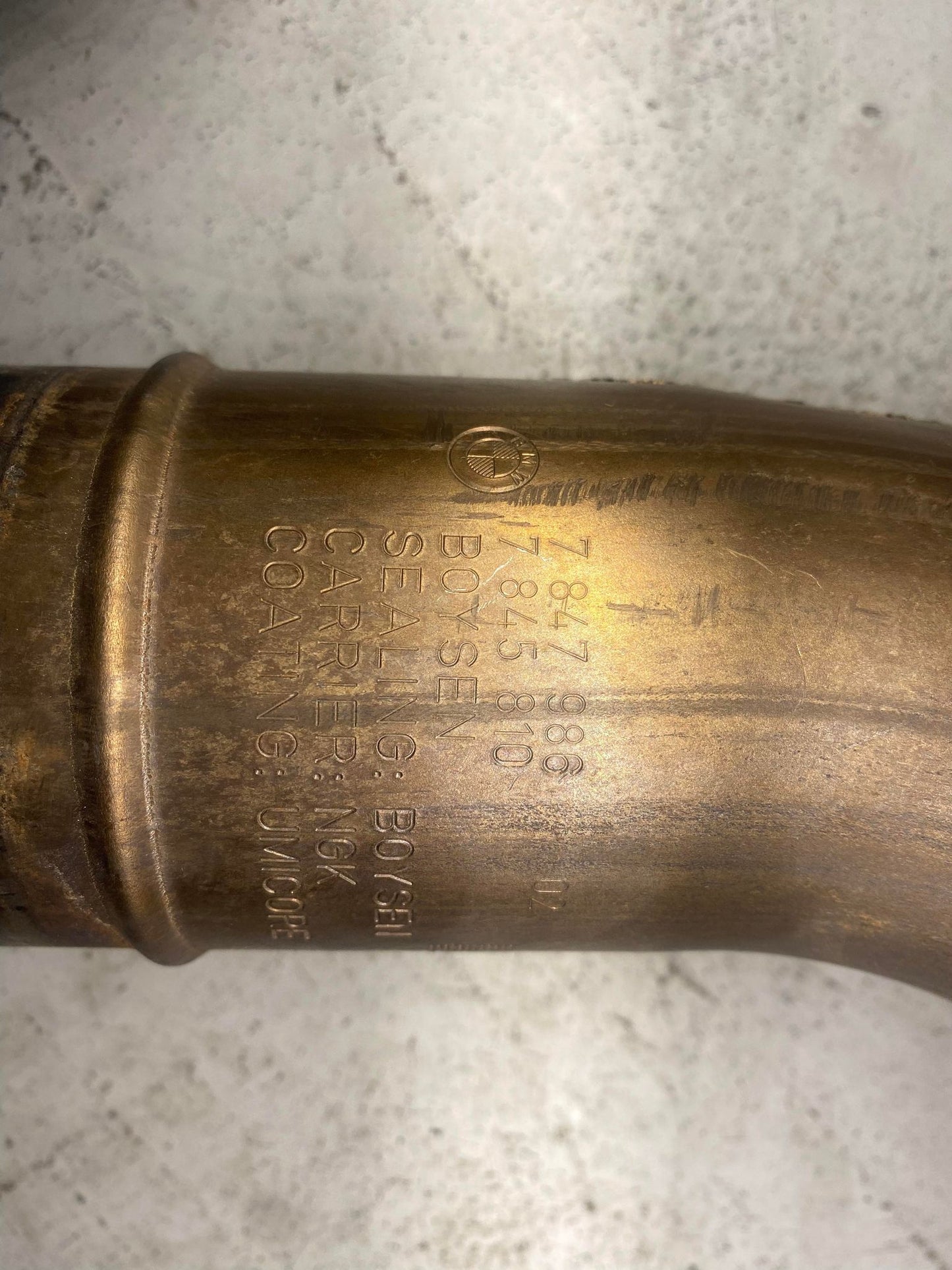 BMW X5M X6M S63R CATALYTIC CONVERTER CYLINDER 5-8 7847986