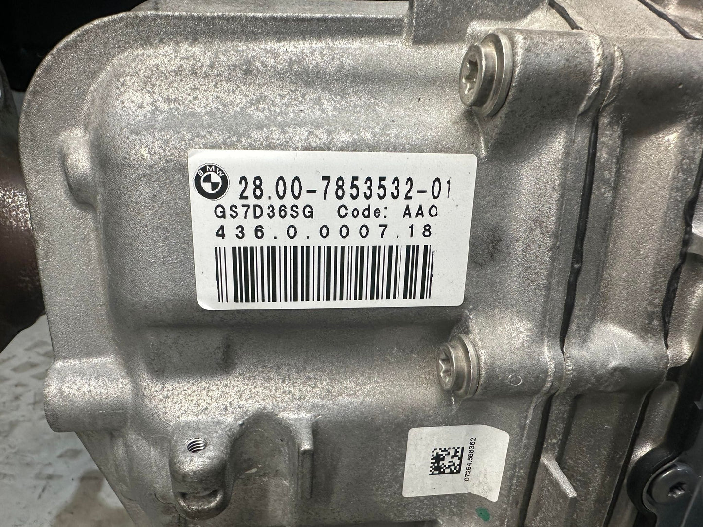 BMW M2 M3 M3 GS7D36SG DUAL CLUTCH DCT TRANSMISSION