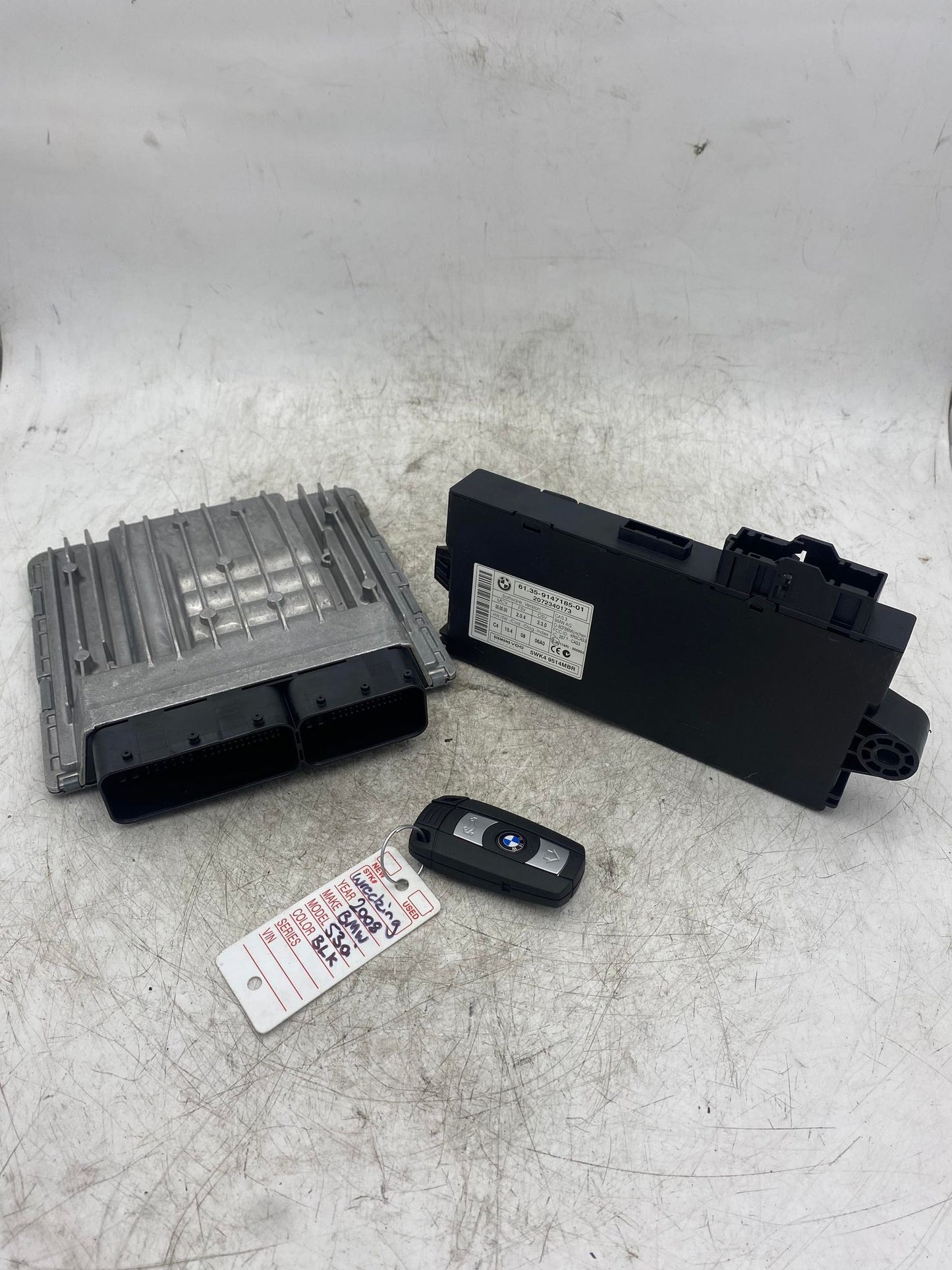 BMW 1 3 5 X SERIES N52N MSV80 DME CAS KEY SET 7583468