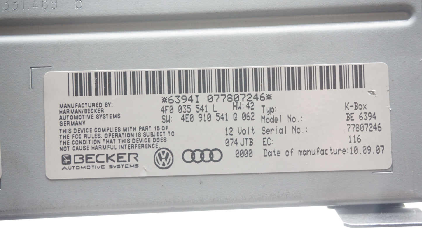 AUDI A6 RADIO MODULE 4F0035541L