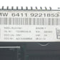 BMW 1 3 SERIES LCI AC HEATER CONTROLS 9221853