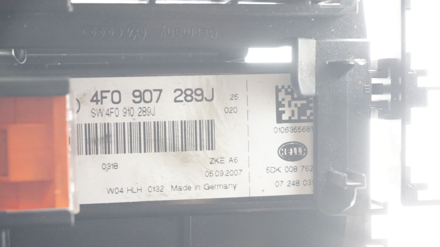 AUDI A6 C6 FUSE BOX MODULE UNIT 4F0907289J