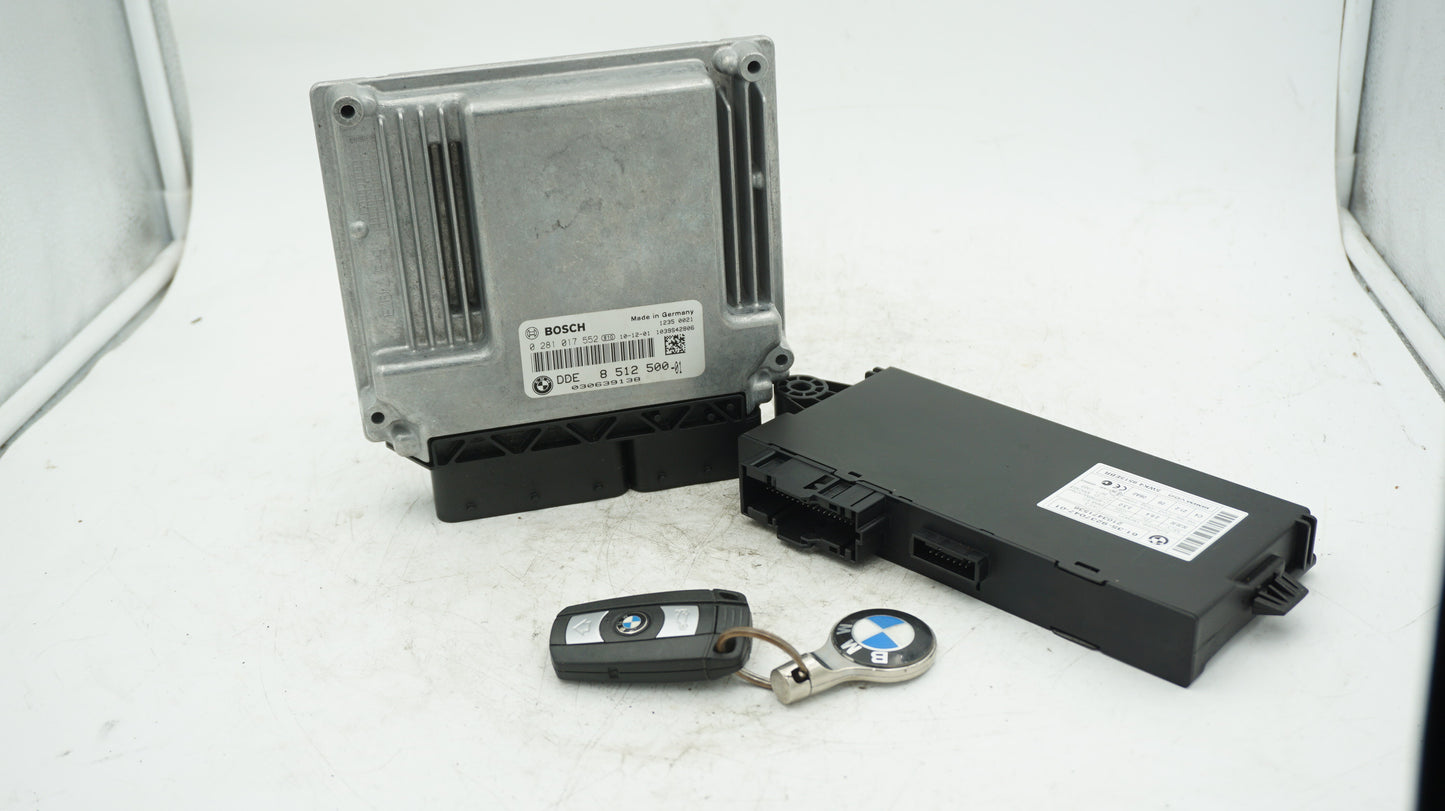 BMW 1 3 5 SERIES LCI E82 E87 E88 E90 N47 2.0 DME ECU CAS AND KEY SET CAS3 8512500