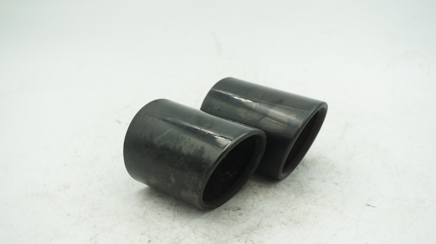 BMW E82 E84 E88 BLACK CROME EXHAUST TIPS 7559999