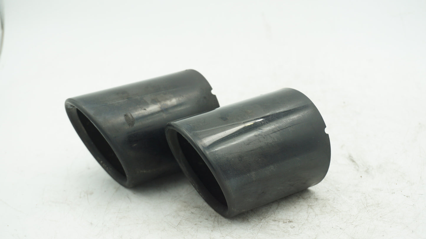 BMW E82 E84 E88 BLACK CROME EXHAUST TIPS 7559999