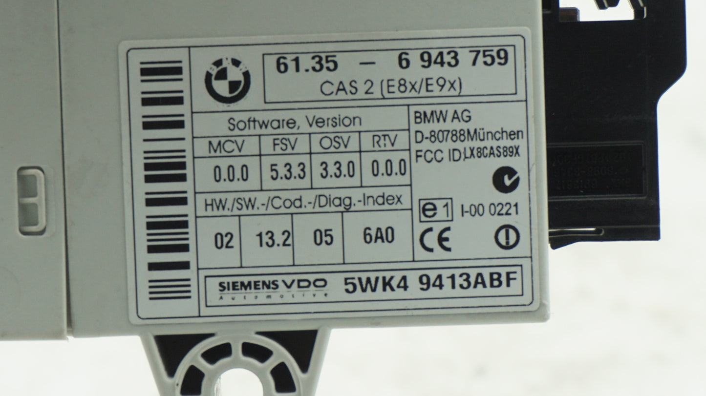 BMW 1 3 5 SERIES CAS 2 MODULE 6943759