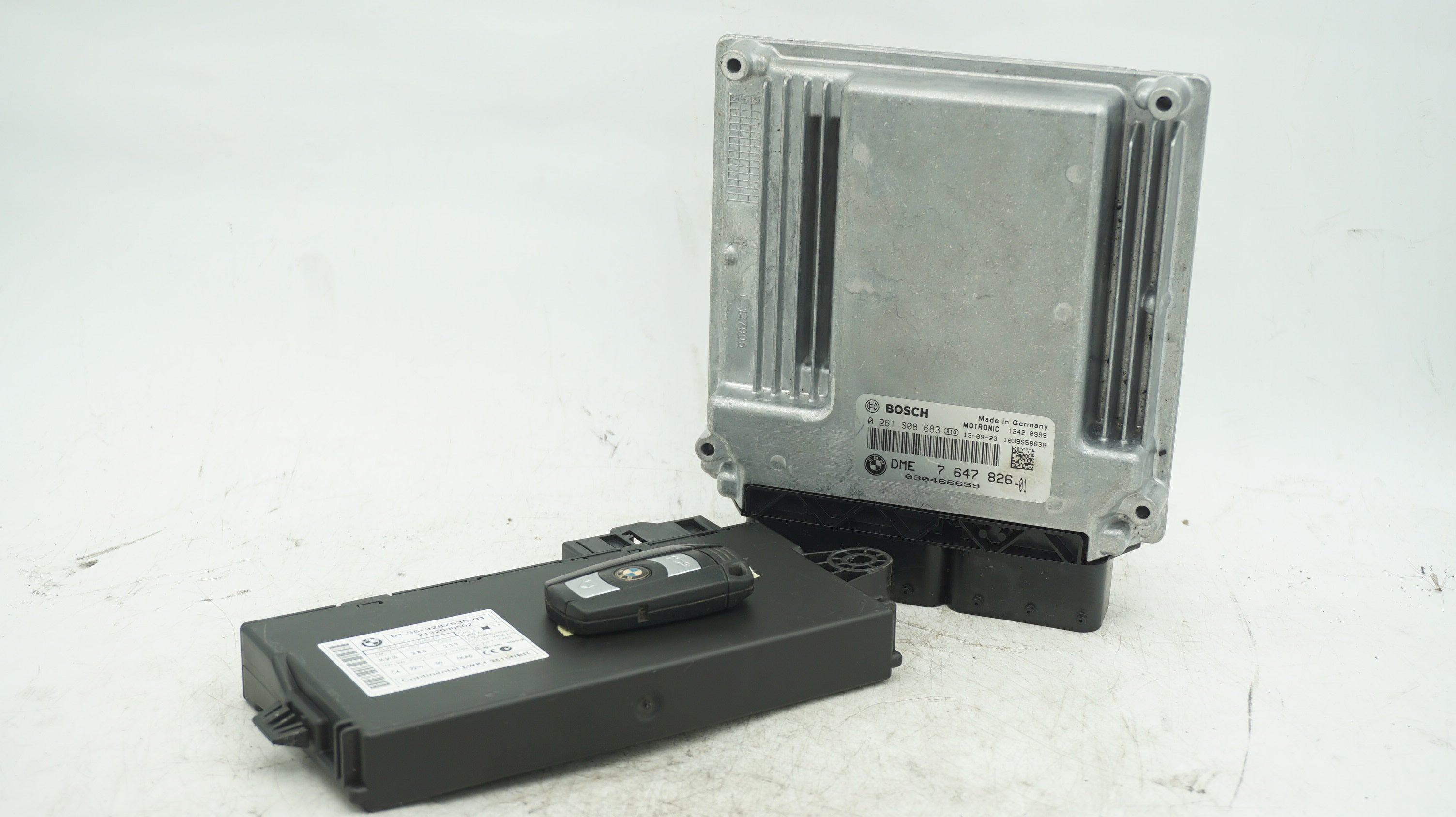 BMW 1 3 SERIES LCI E82 E87 E88 E90 N46 2.0L DME CAS AND KEY SET CAS3 7 ...