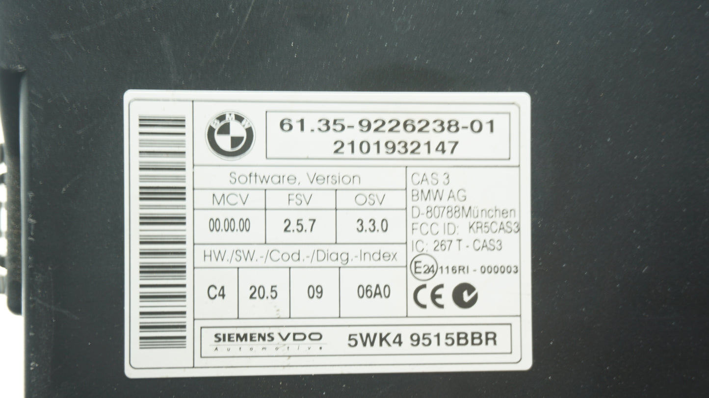 BMW 1 3 5 SERIES CAS 3 MODULE 9226238