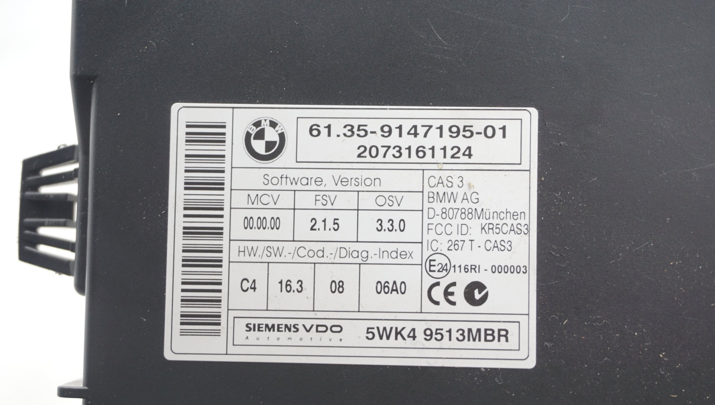 BMW 1 3 5 SERIES CAS 3 MODULE 9147195