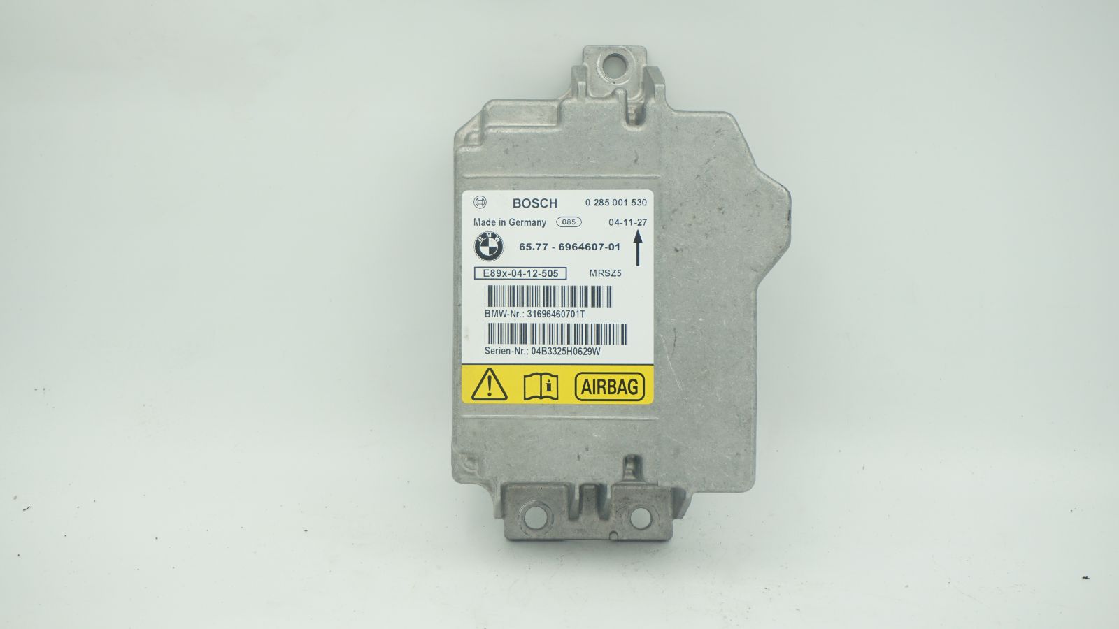 BMW 1 3 X1 SERIES E81 E87 E90 E91 CONTROL UNIT AIRBAG ECU NO CRASH DATA 6964607