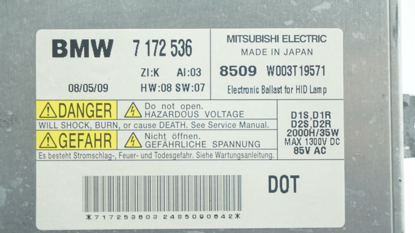 BMW 3 SERIES E90 XENON HEADLIGHT BALLAST MODULE 7172536