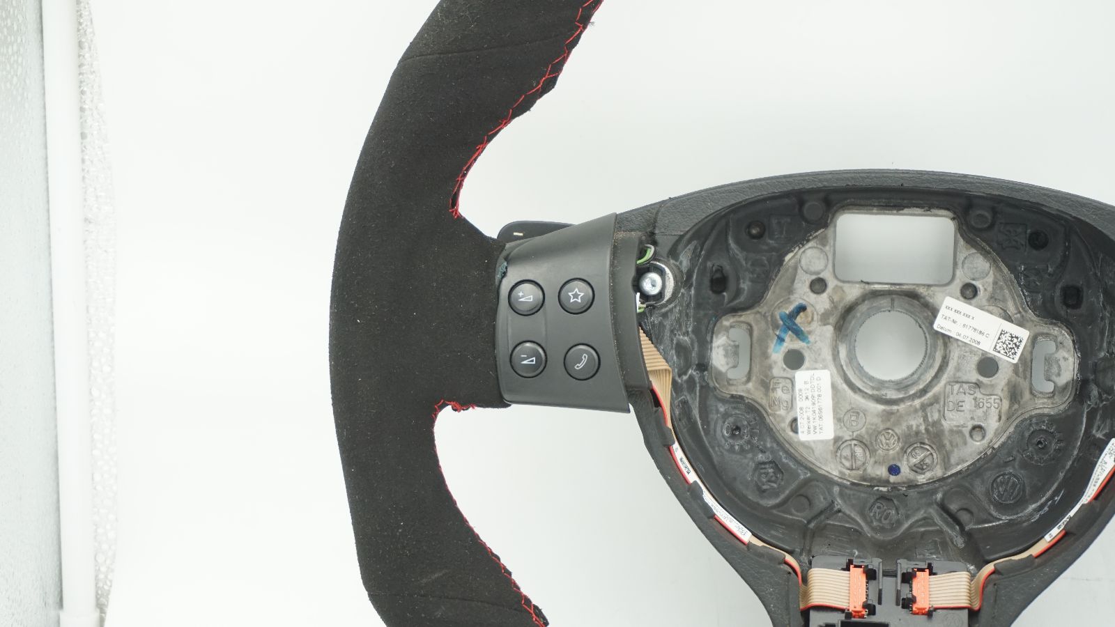 VW MK5 GOLF 3-SPOKE ALCANTARA STEERING WHEEL 1K0419091DD