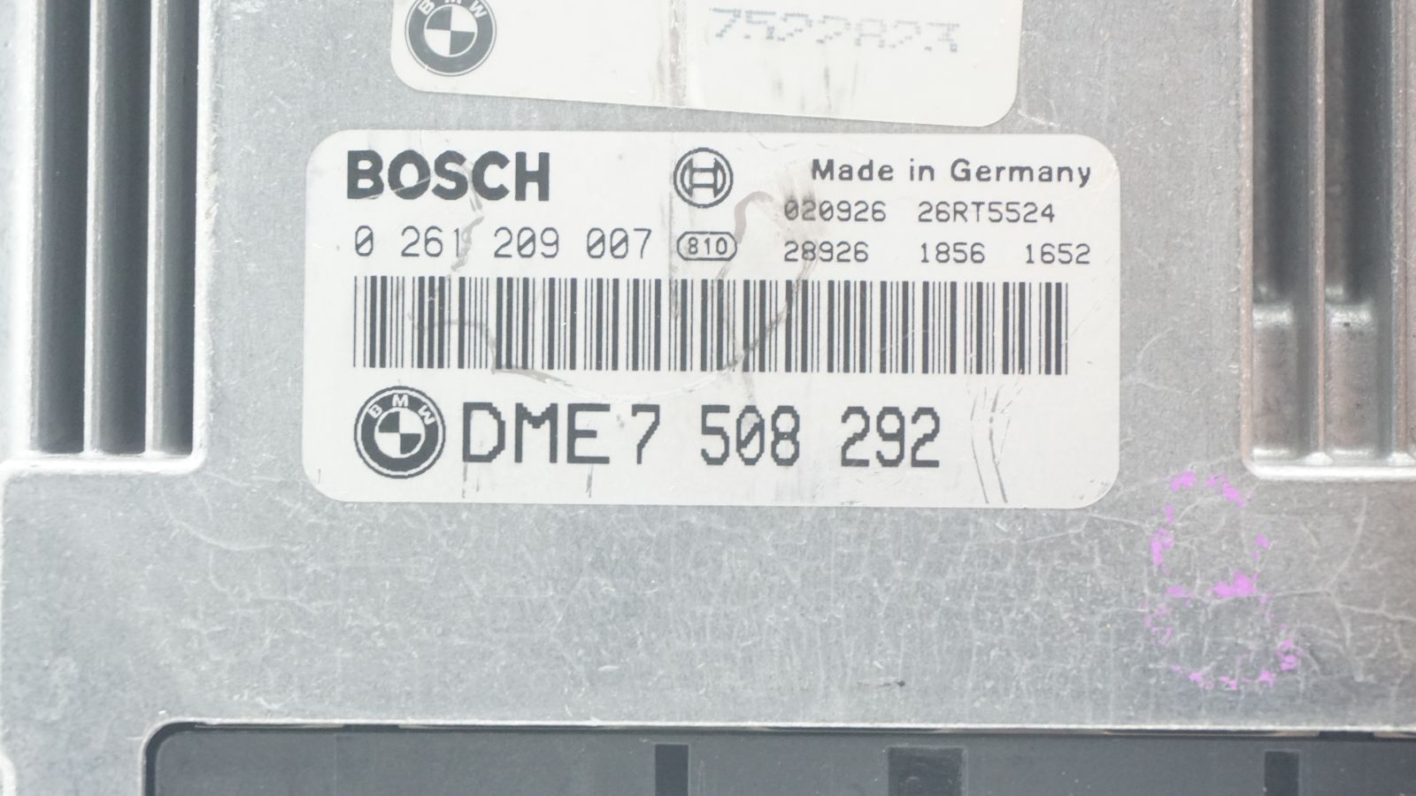 BMW 3 SERIES E46 ENGINE CONTROL UNIT ECU 7508292