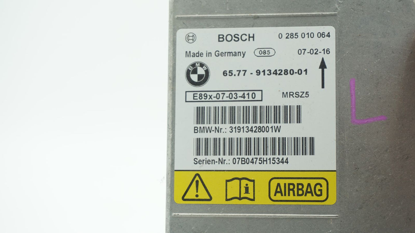 BMW 1 3 X1 SERIES E81 E87 E90 E91 CONTROL UNIT AIRBAG ECU NO CRASH DATA 9134280