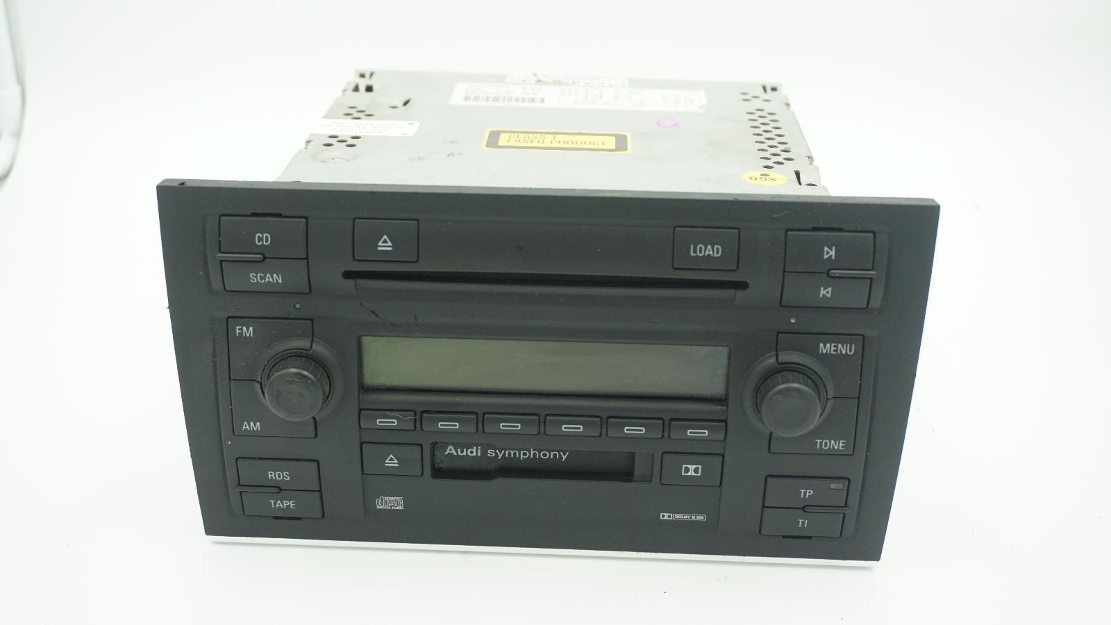 AUDI A4 RADIO/ CASSETTE/ CD PLAYER, AUDI SYMPHONY TYPE 8E0035195M