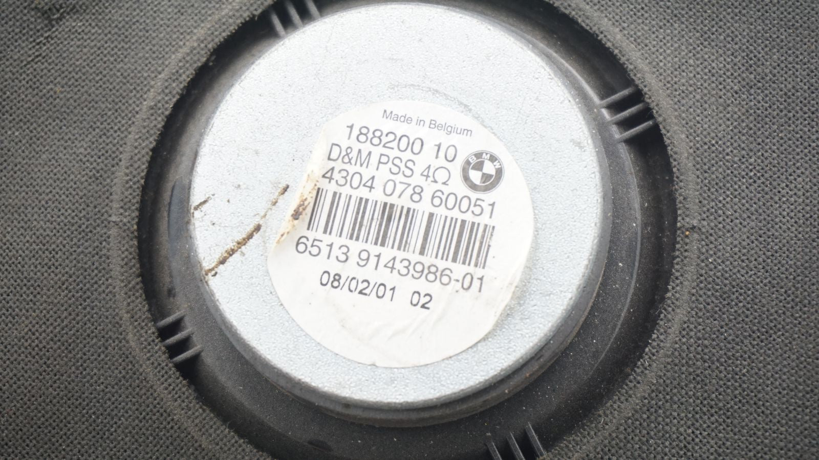 BMW E82 E87 E88 E90 E91 E92 LEFT PASSENGER UNDER SEAT SUBWOOFER 9143986