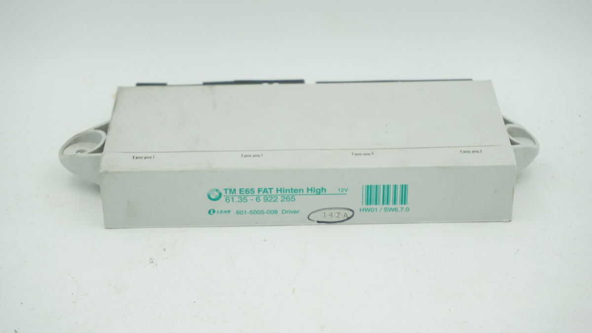 BMW 7 SERIES E65 E66 REAR LEFT PASSENGER DOOR CONTROL MODULE 6922265