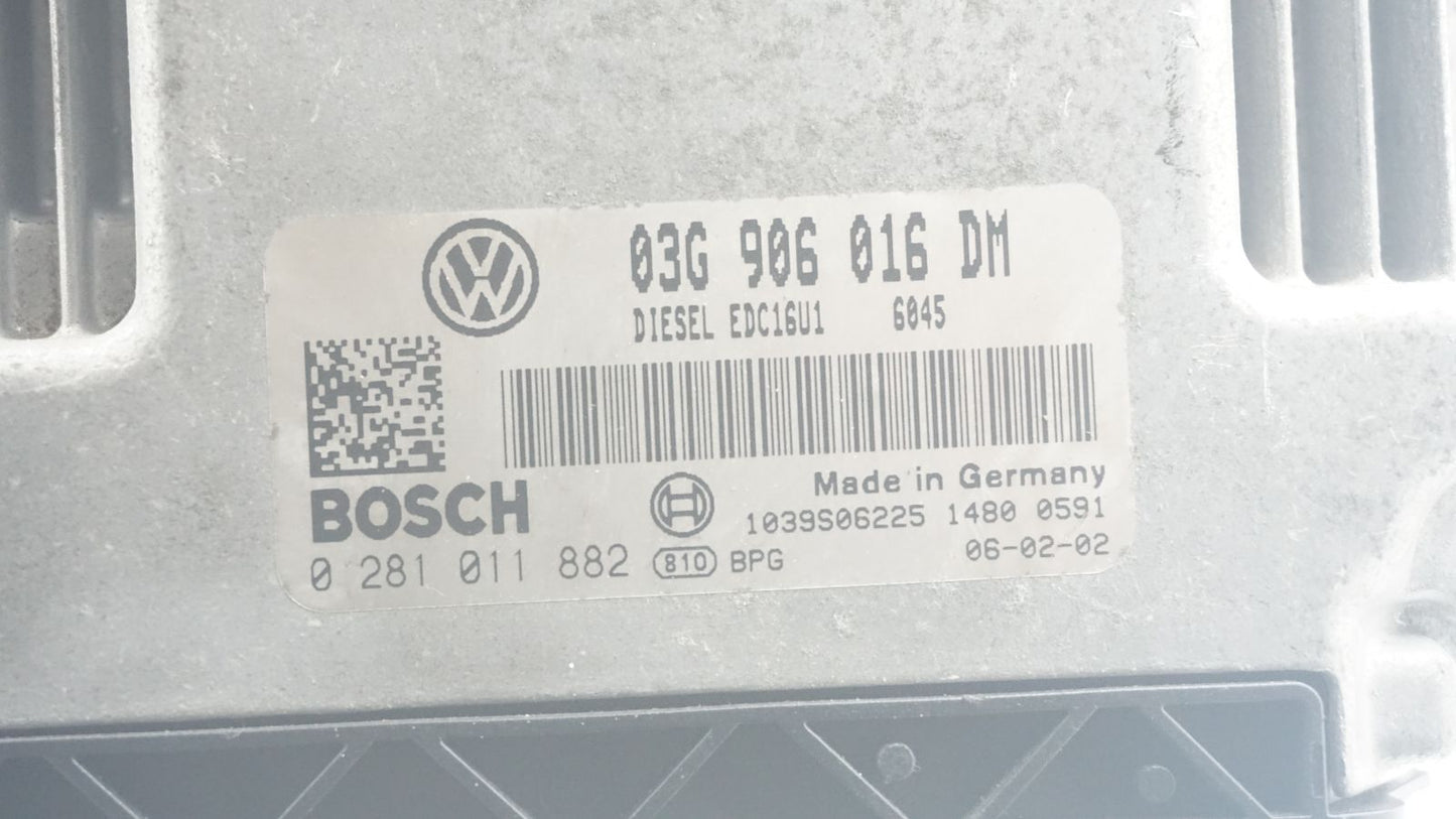 VW CADDY 1.9TDI BJB ENGINE ECU 03G906016DM