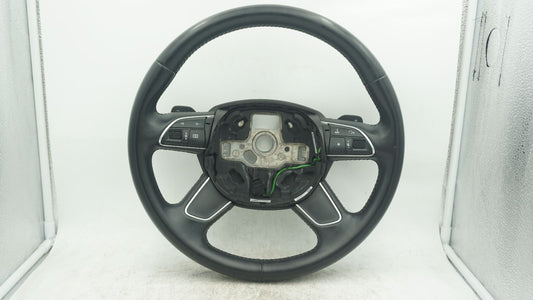 AUDI A3 8V BLACK LEATHER STEERING WHEEL 8U0419091AD