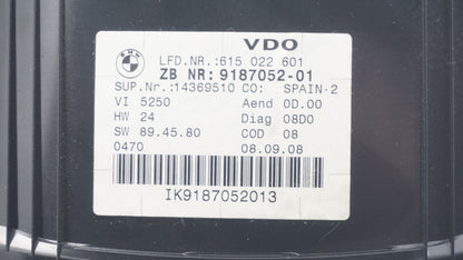 BMW E90 E92 E93 INTRUMENT CLUSTER 9187336